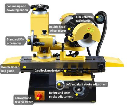 High precision universal cutter grinder 600F