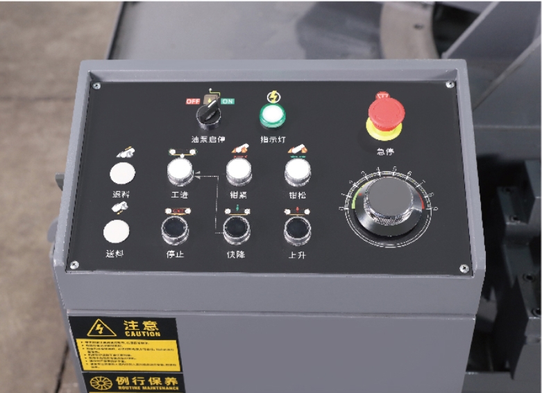MFG HX-40S Semi-Automatic Rotary Angle Cutting Metal Band Saw
