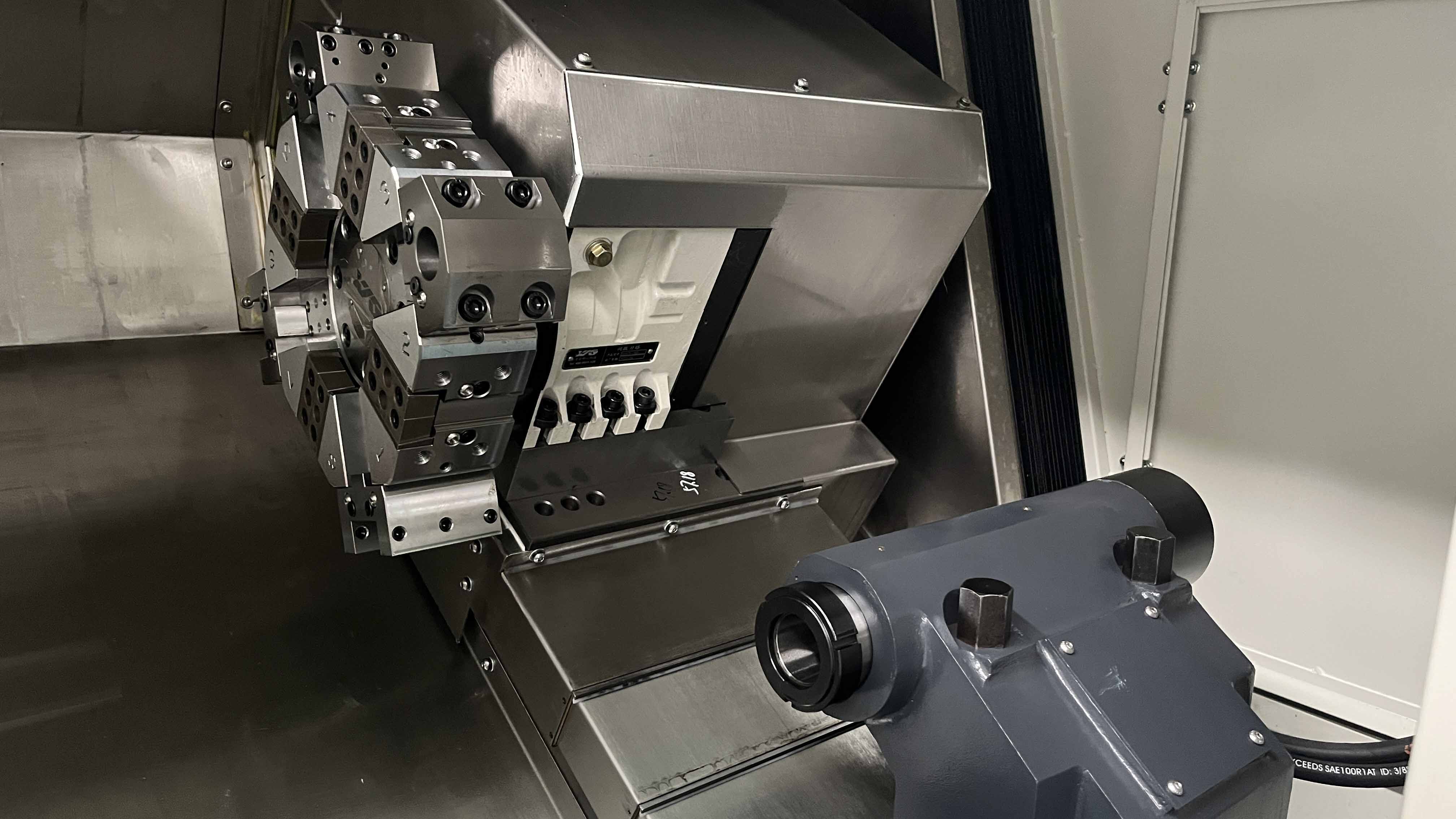 a rapid 8-station servo turret