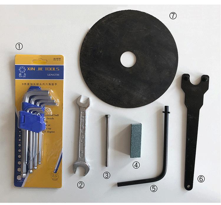 Adjustable angle industrial saw blade sharpening equipment