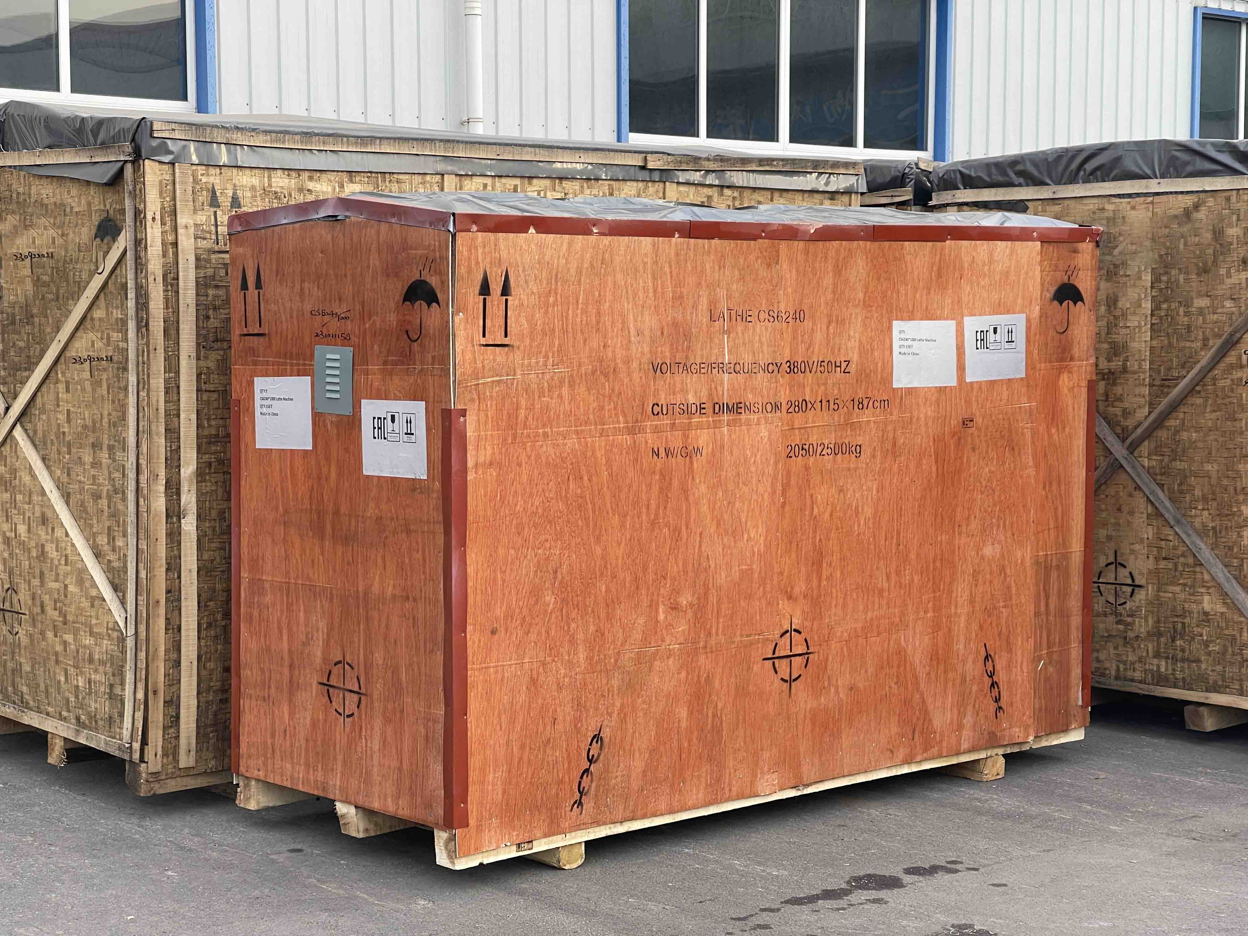 conventional-lathe wooden package