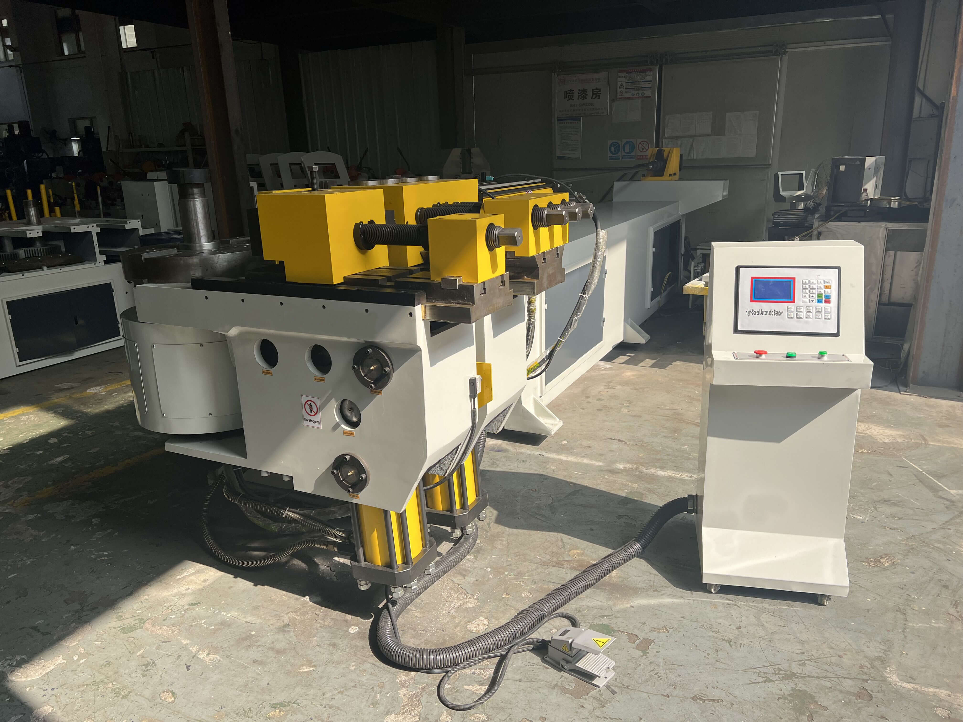 22KW high power industrial NC tube bender with 14Mpa maximum system pressure