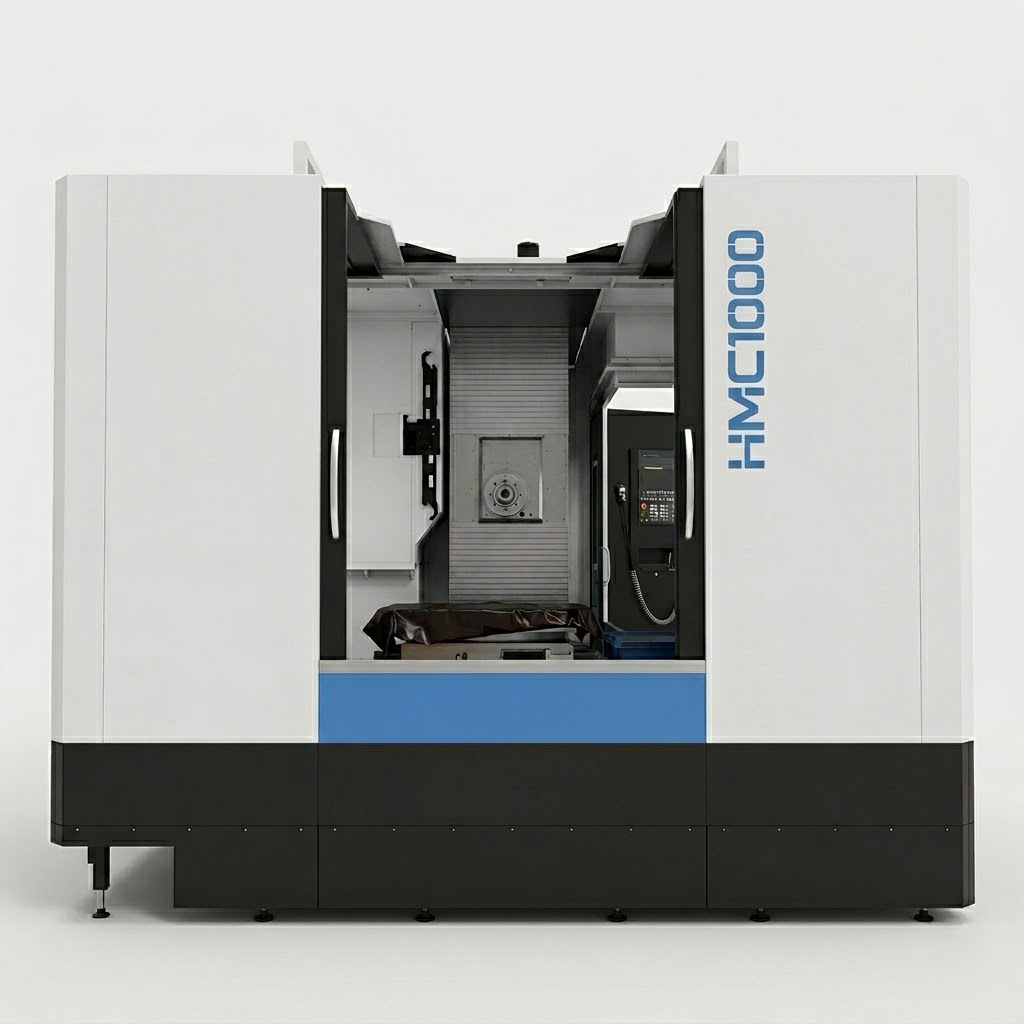 HMC1000S Horizontal Machining Center with BT50 Spindle and Fanuc CNC by MFG