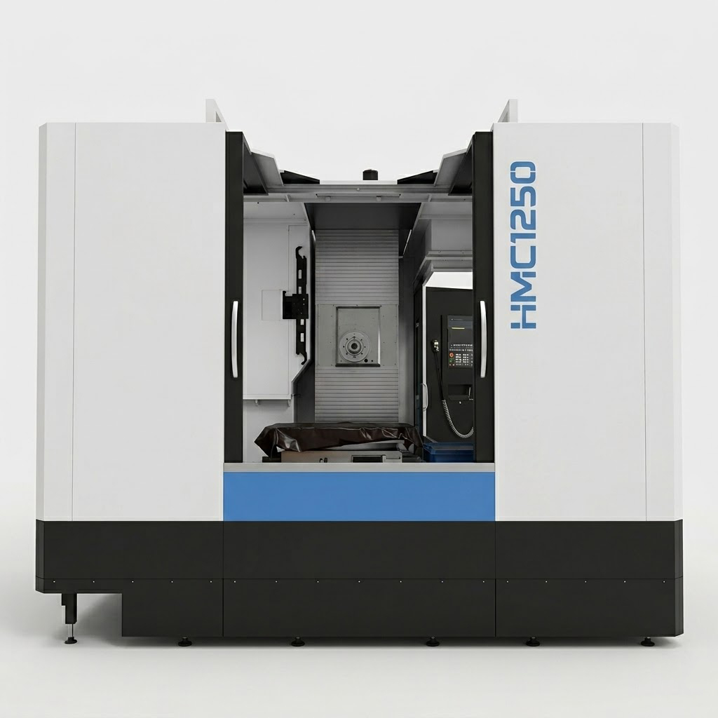 HMC1250 heavy duty horizontal machining center with T-shape layout by MFG