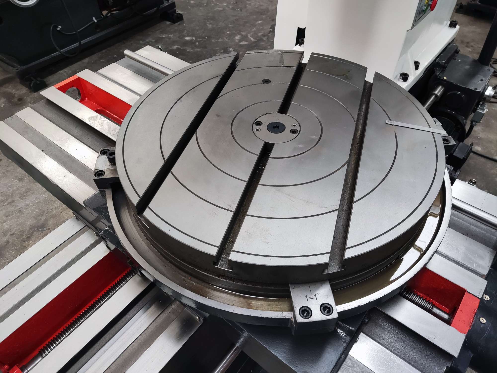 3 axis intermittent feed circular worktable on B5020 slotting machine by MFG