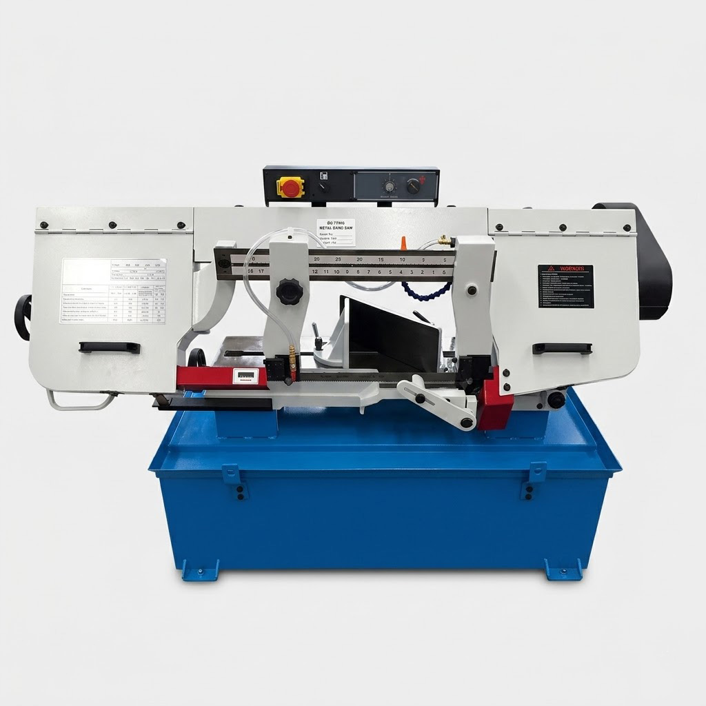 BS-1018B  10 inch capacity belt drive metal miter bandsaw by MFG