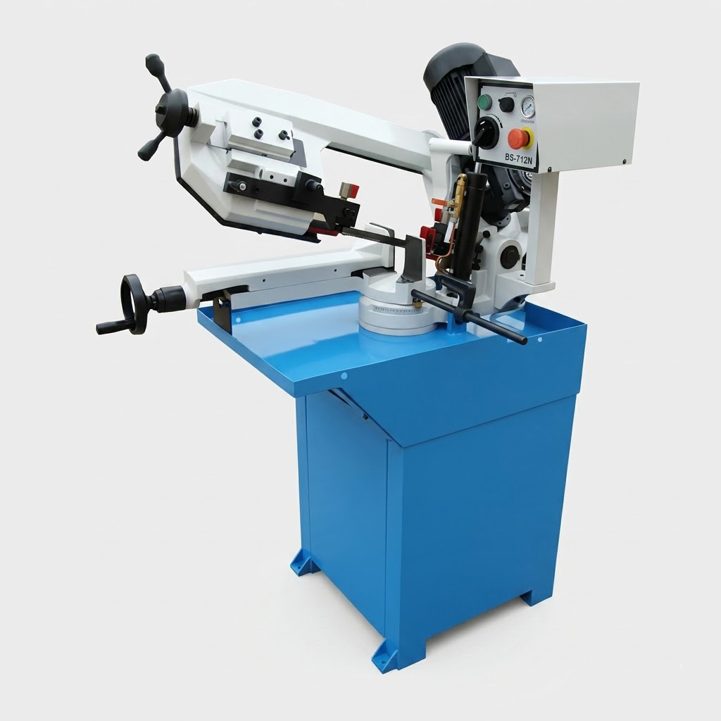 BS-170G horizontal mitre band saw front rendered view by MFG