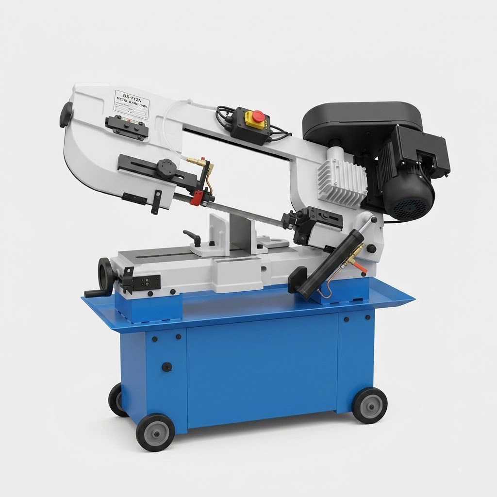 BS-712N 7 inch horizontal vertical belt drive bandsaw machine by MFG