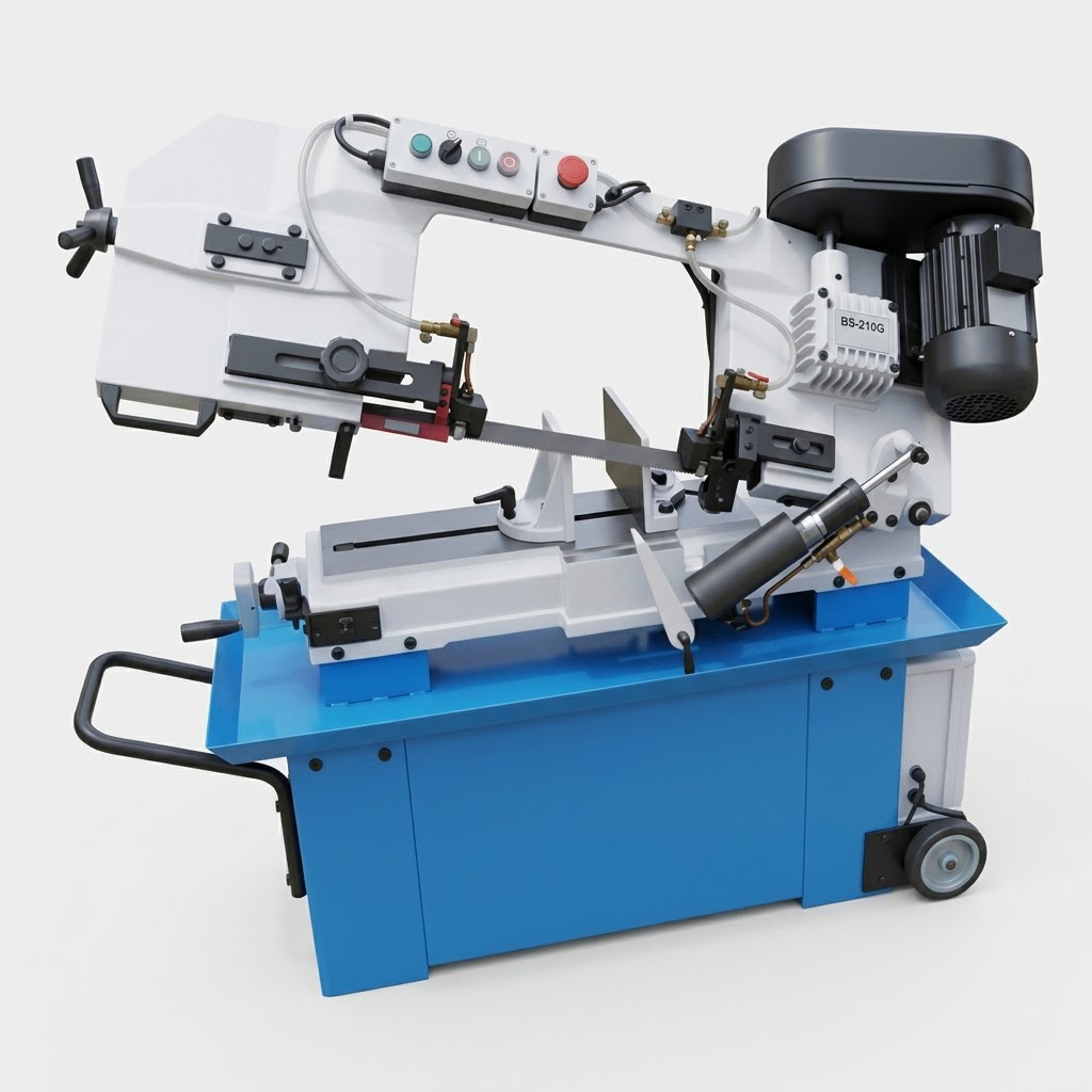 BS-916B 2HP powerful motor v-belt drive metal bandsaw by MFG