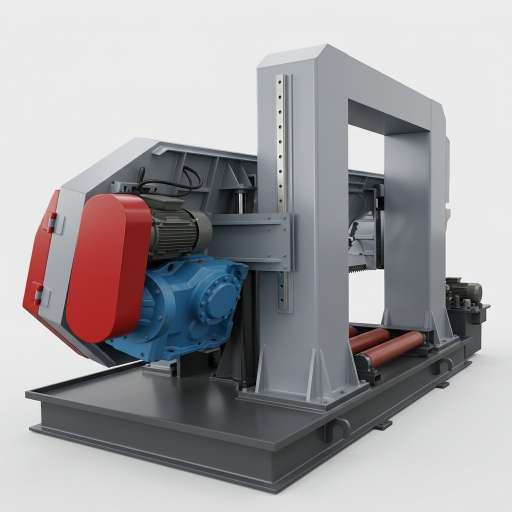 CH-800 metal cutting bandsaw back profile heavy duty structure - MFG