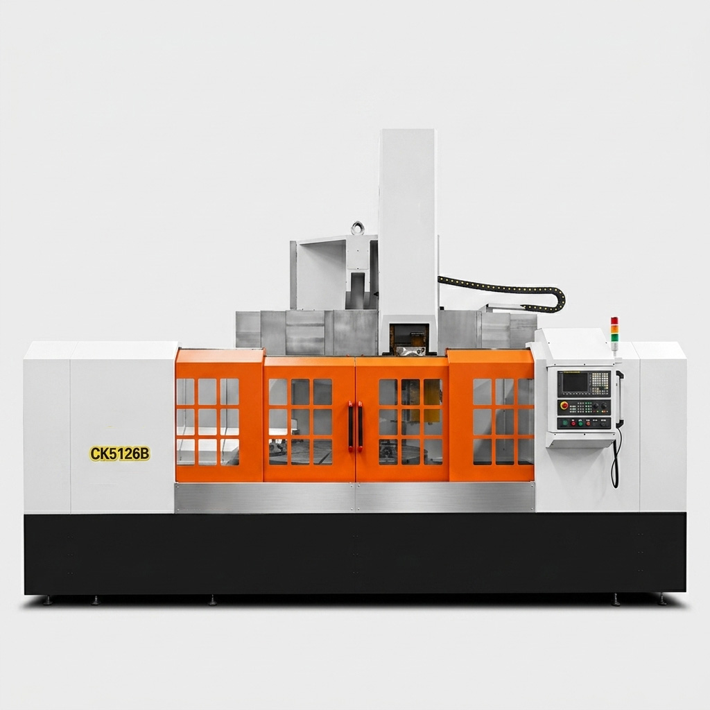 CK5126 heavy duty single column CNC vertical turning lathe VTL with 2600mm capacity by MFG
