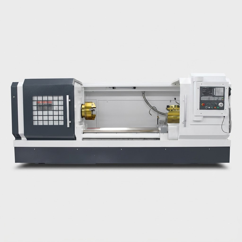 CK61100 1000mm massive swing heavy duty flat bed CNC lathe by MFG