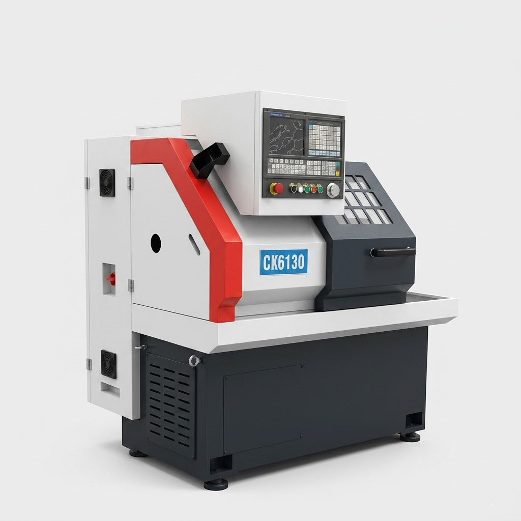 High frequency quenched guideways with wipers on small flat bed CNC lathe by MFG