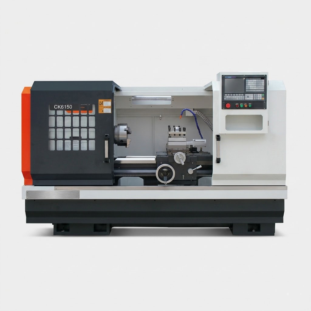 CK6152E 520mm swing flat bed CNC lathe machine by MFG