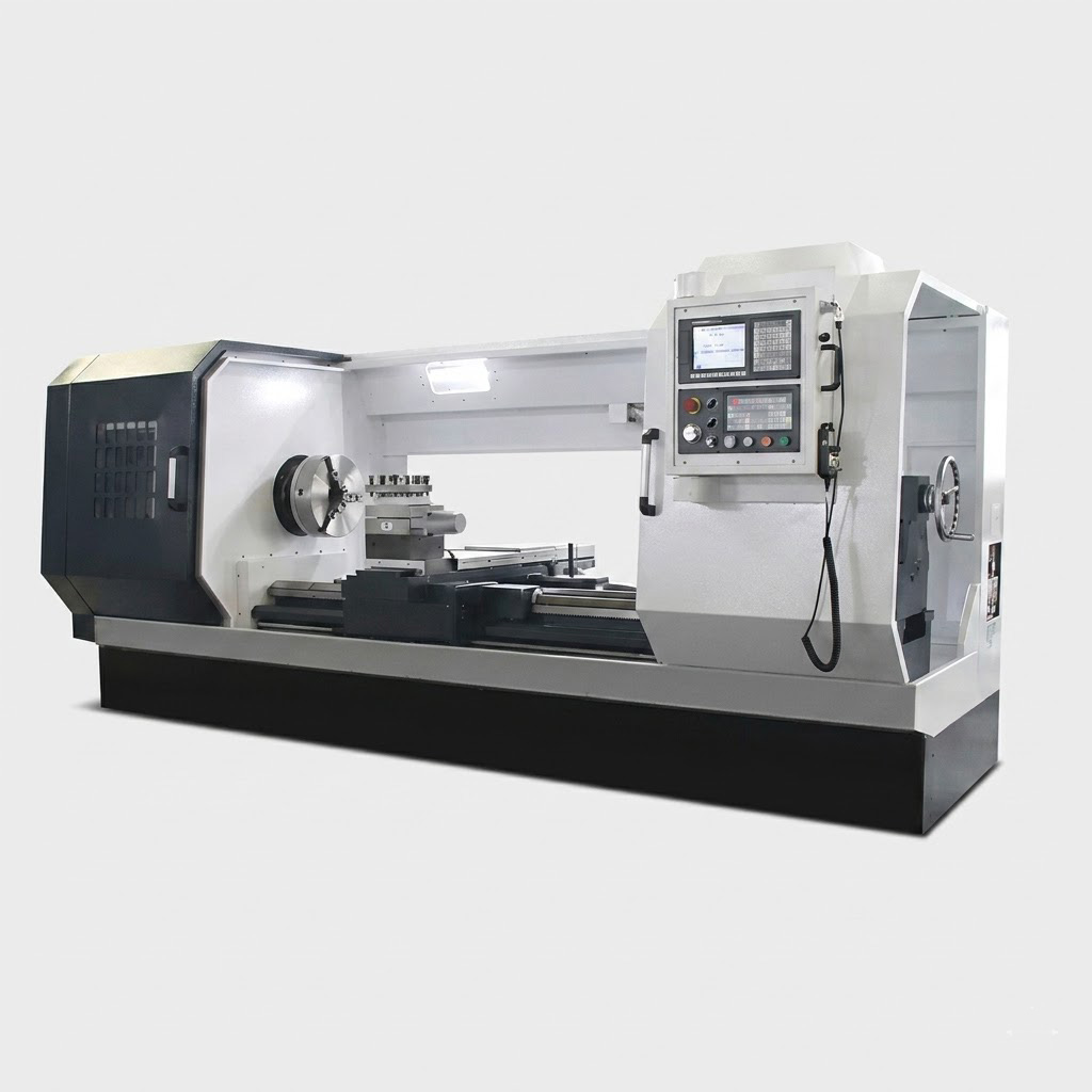 CK6165E 650mm swing heavy duty flat bed CNC lathe machine by MFG