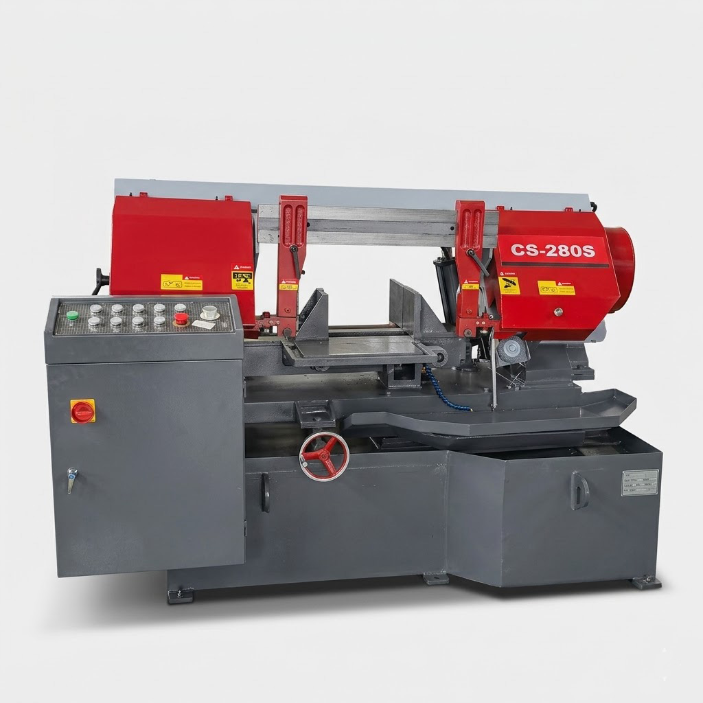 CS-280S scissor type horizontal metal bandsaw machine 280mm capacity by MFG