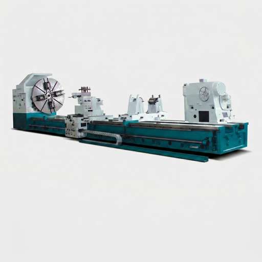 CWZ61200 ultra heavy duty horizontal lathe with 3-way bed and 80kW motor by MFG