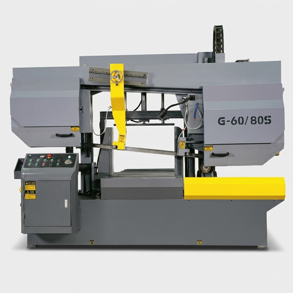 G-60/80S semi automatic horizontal double column band saw by MFG