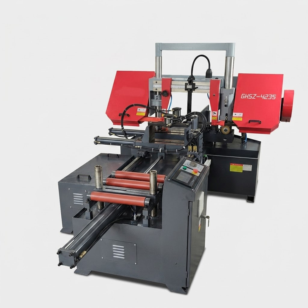 GHSZ4235 CNC fully automatic dual column miter bandsaw machine by MFG