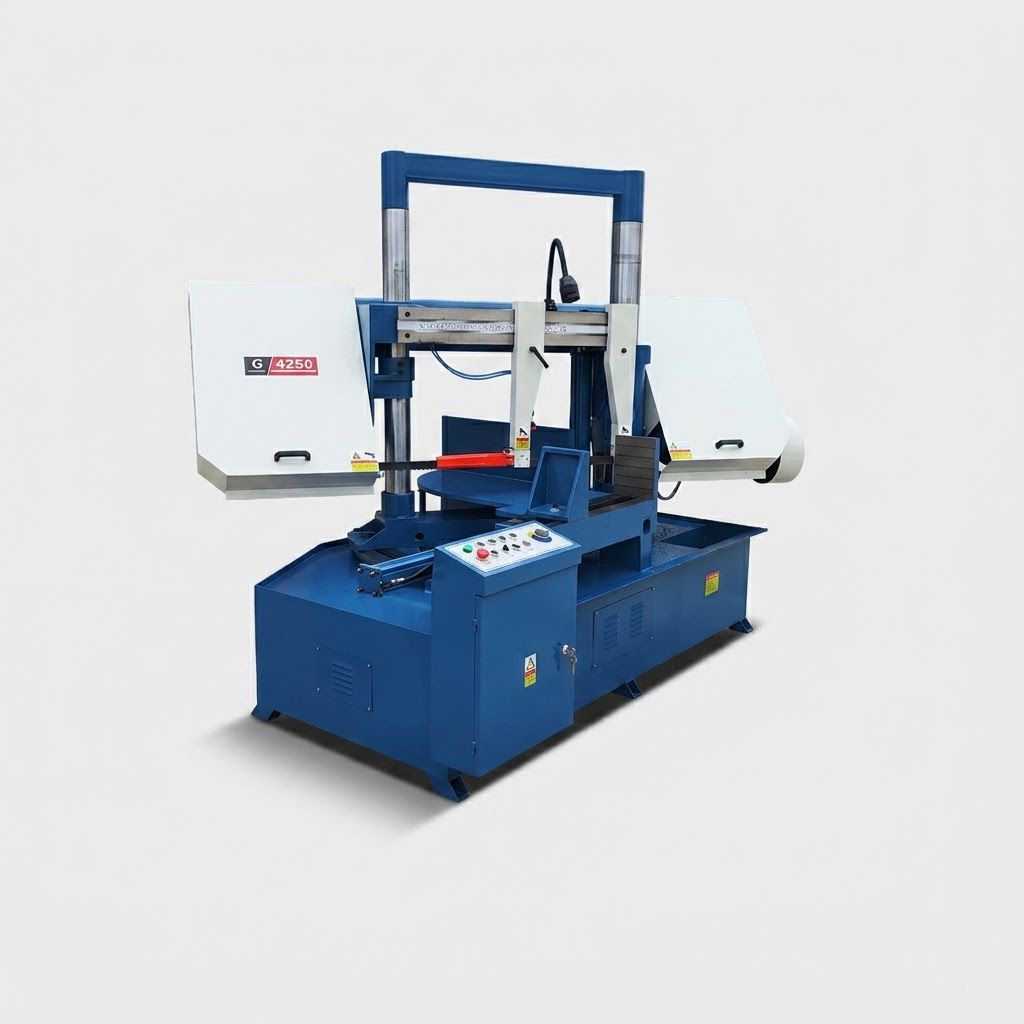 GHZ4240  heavy duty metal cutting bandsaw side view by MFG