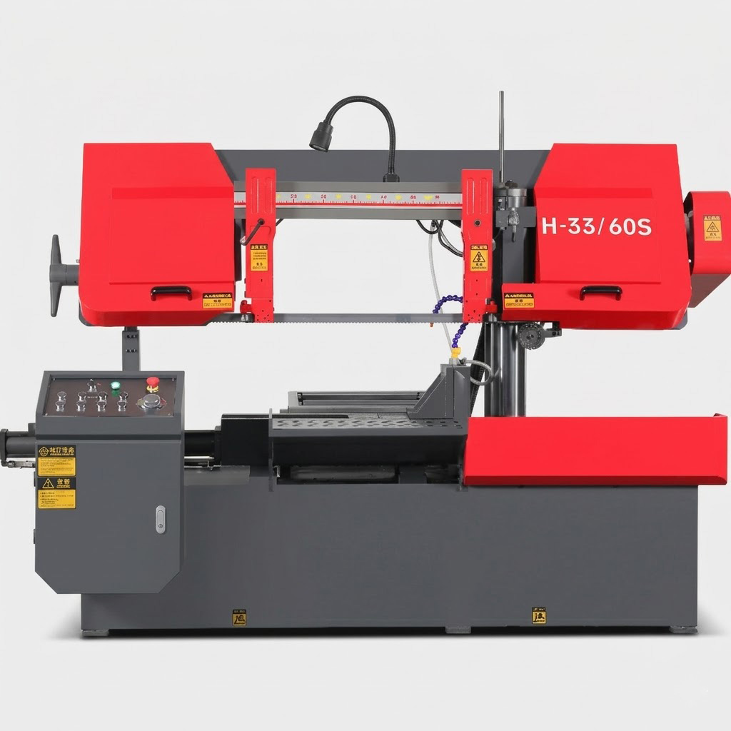 H-33/60S semi automatic horizontal double column band saw by MFG