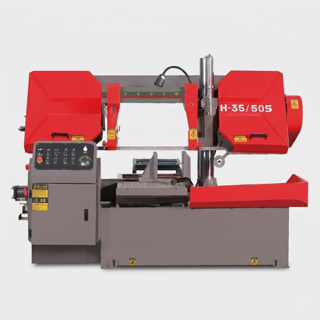 H-35/50S semi automatic horizontal double column band saw by MFG