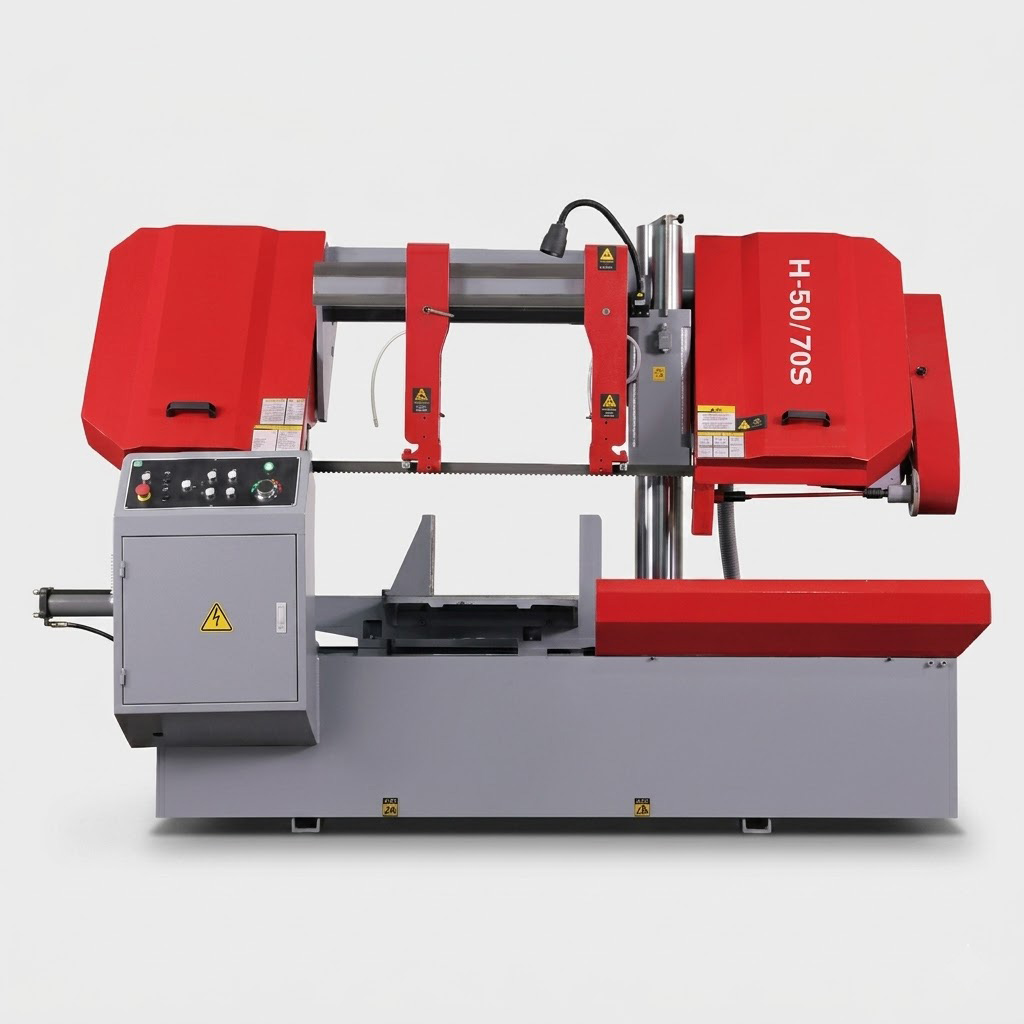 H-50/70S double column metal cutting saw for large steel billets by MFG