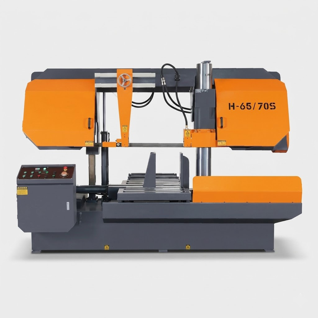 H-65/70S heavy duty horizontal band saw with 54mm blade by MFG