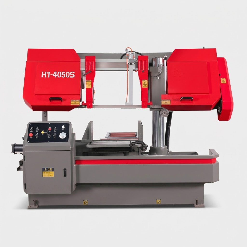 H1-40/50S semi automatic extra wide capacity horizontal band saw by MFG