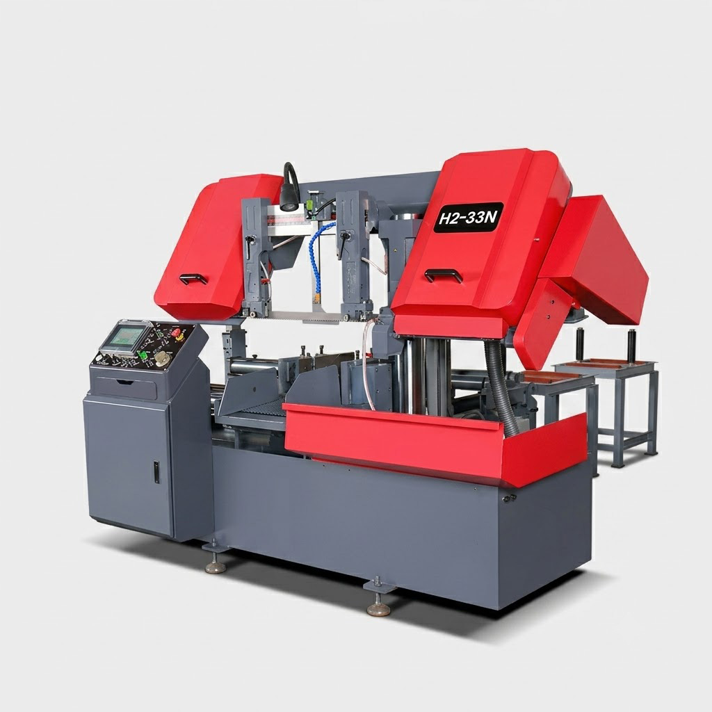 H2-33N fully automatic horizontal metal band sawing machine with 330mm capacity by MFG
