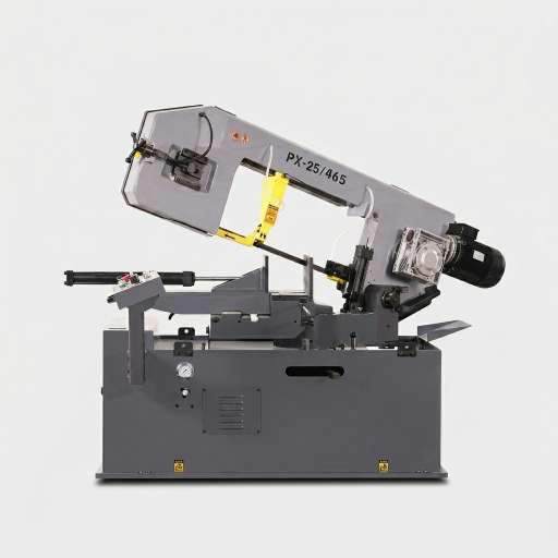 PX-25-46S semi automatic scissor type rotary miter metal band saw for tubes and profiles by MFG