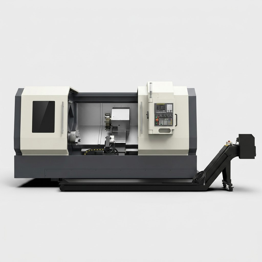 TCK66A multi axis slant bed CNC turning center with C and Y axis by MFG