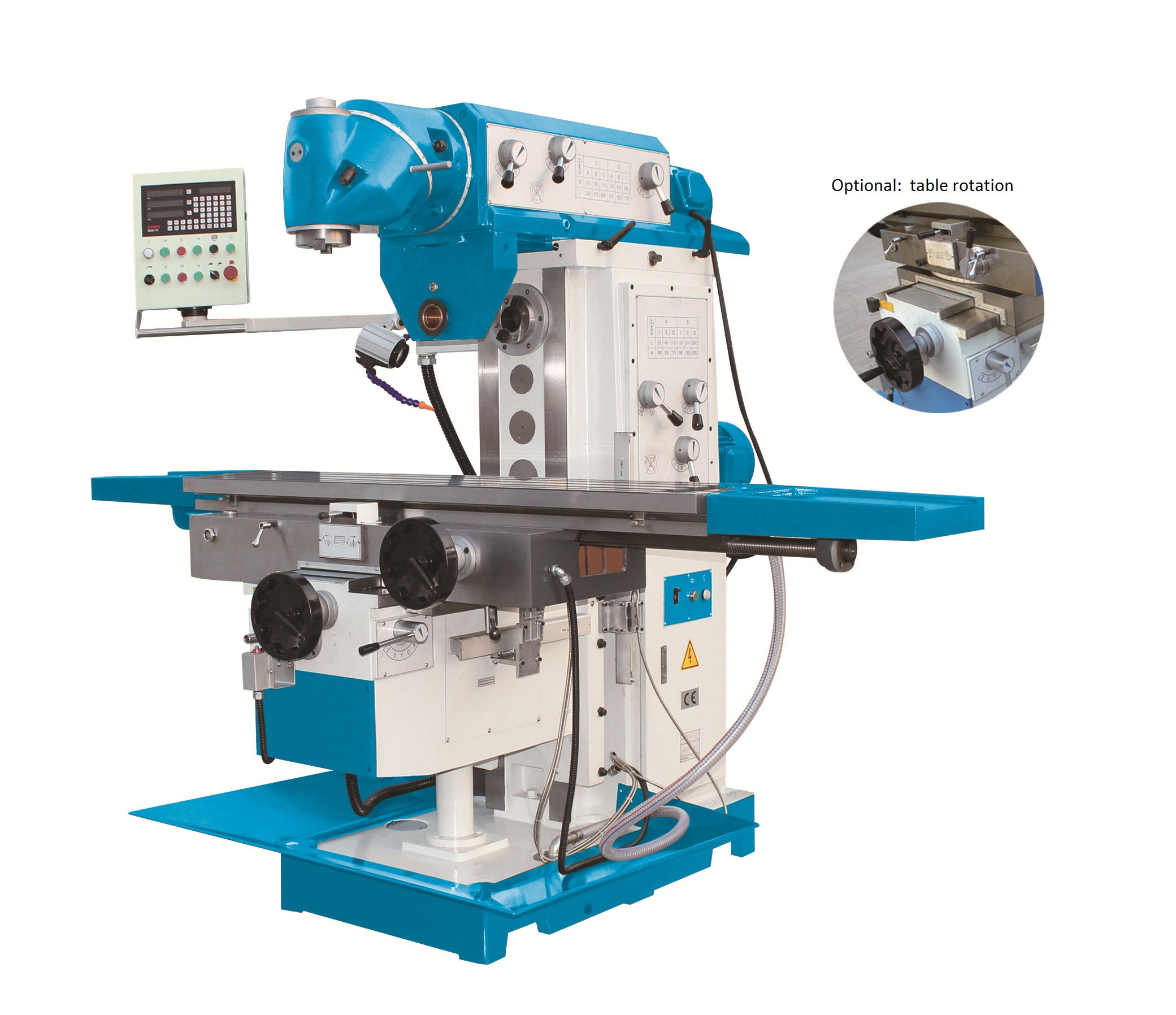 conventional milling machine, vertical milling machine，manual milling machine.