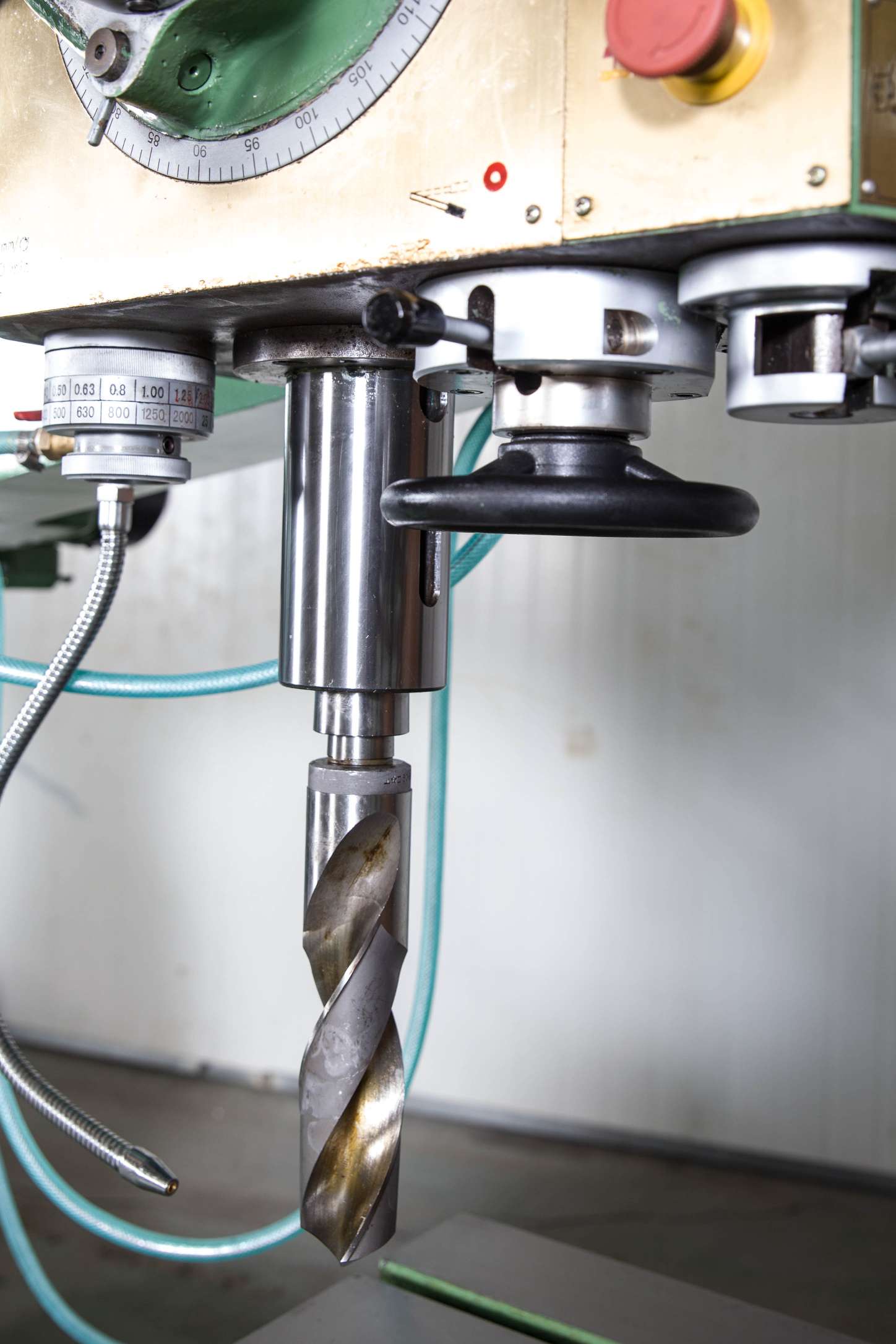 Centralized Control Handles for Radial Drill Press