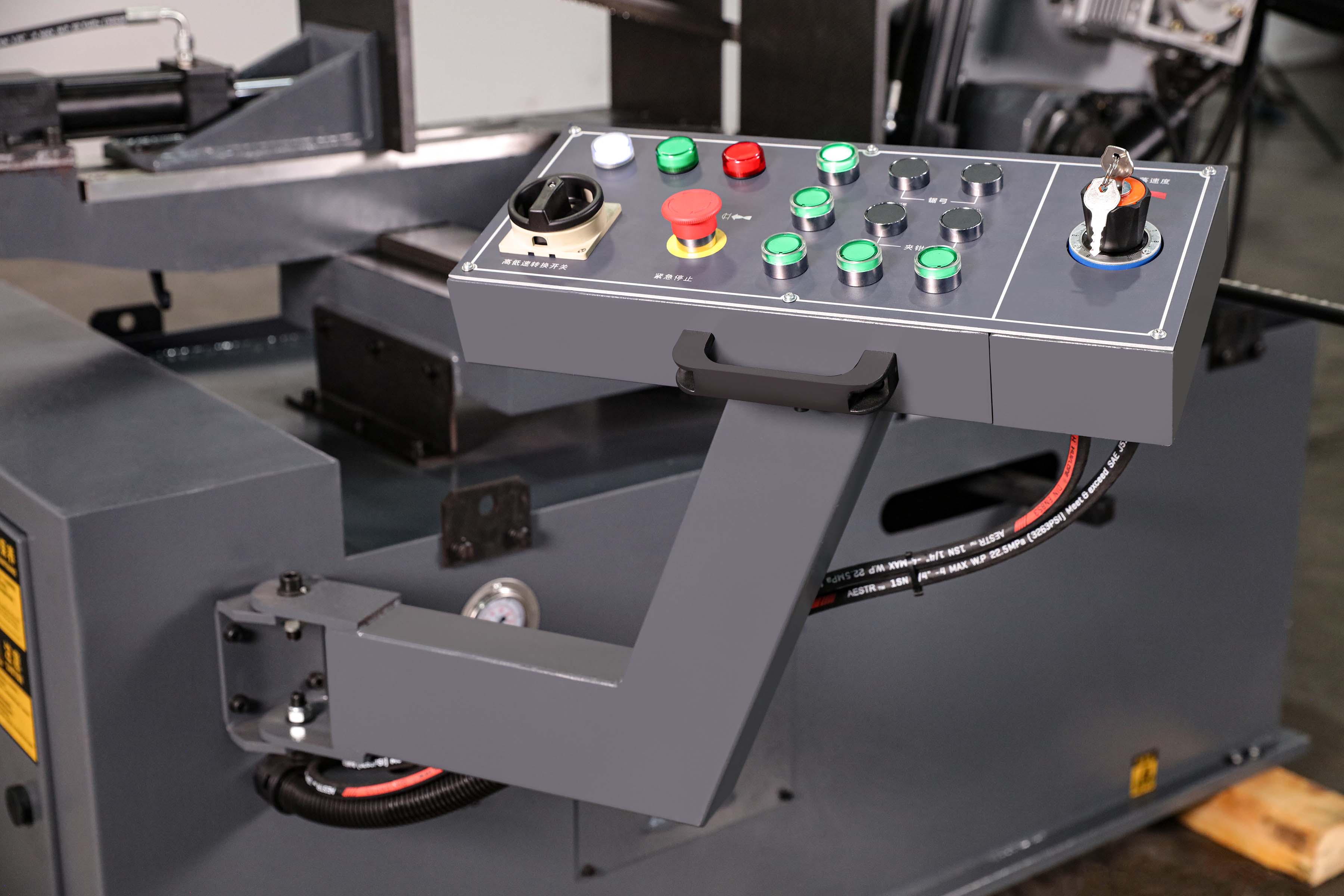 MFG PX-25-46S Semi-Automatic Scissor-Type Rotary Miter Metal Band Saw