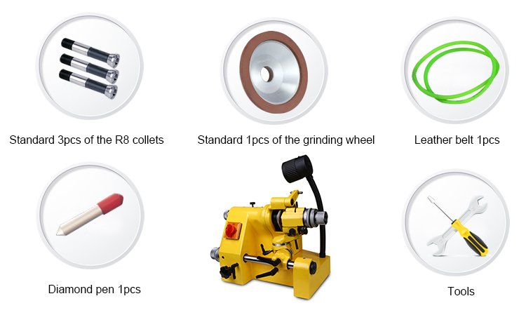 U1 Universal Cutter Grinder Standard Equipment