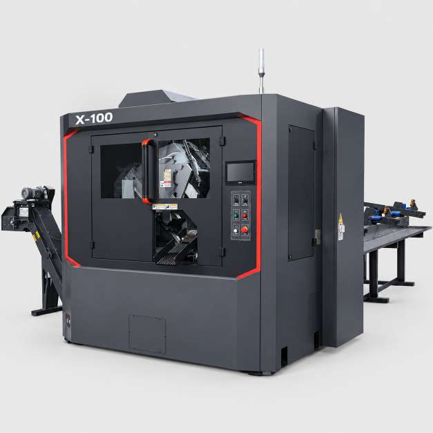 X-100 ultra heavy duty CNC circular saw for 100mm solid metal bars by MFG
