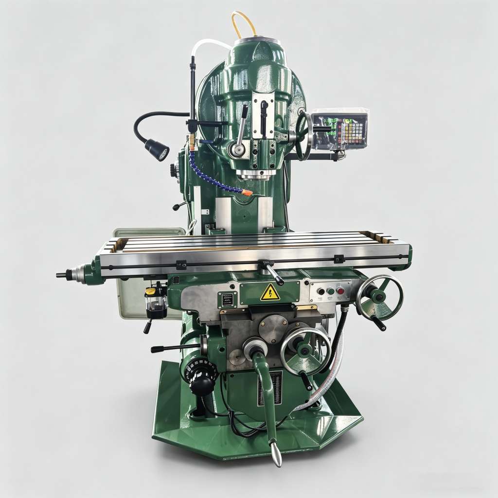 X5032 vertical lifting table milling machine with 1320x320mm table size front view by MFG