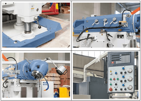 PLC Style Control Panel with E-hand Wheels for Precise Feed Control