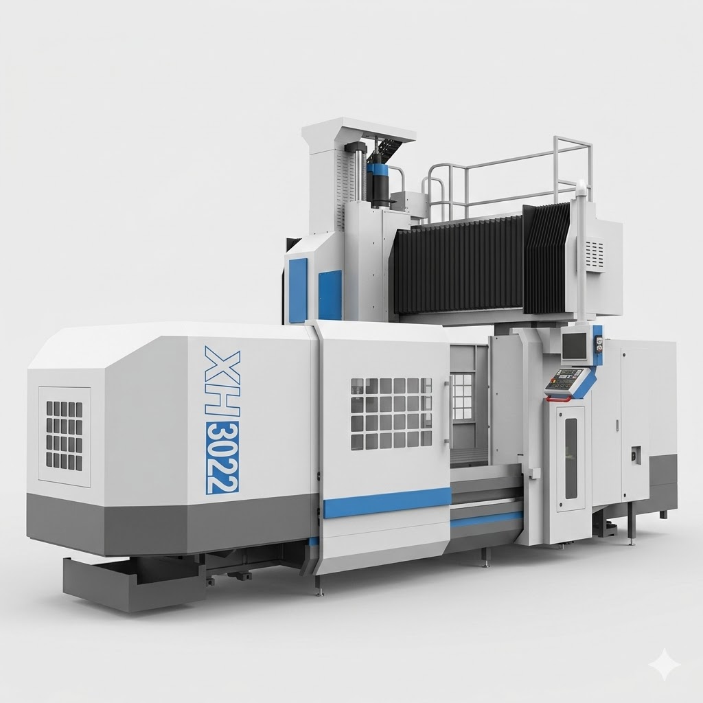 Large Scale 3000mm CNC Milling Table 10 Ton Capacity